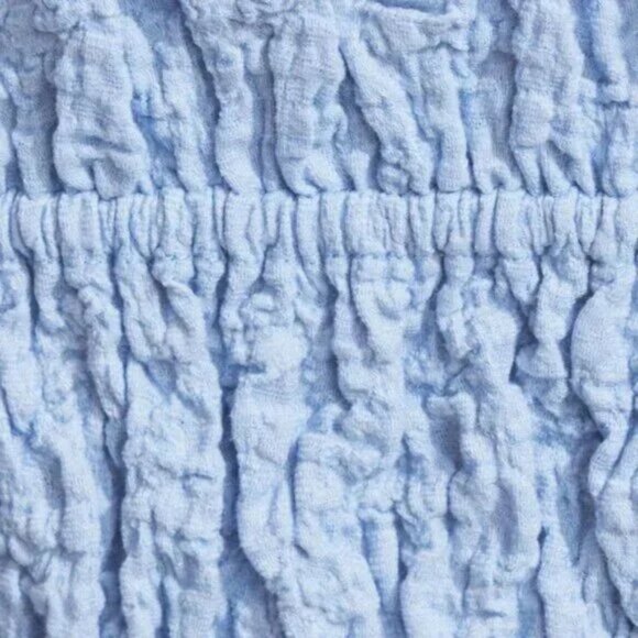 Scrunch Knit Tie Front Cami Serenity Blue - Picture 4 of 4